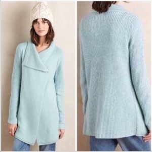 Anthropologie La Fee Verte Draped Boucle Cardigan